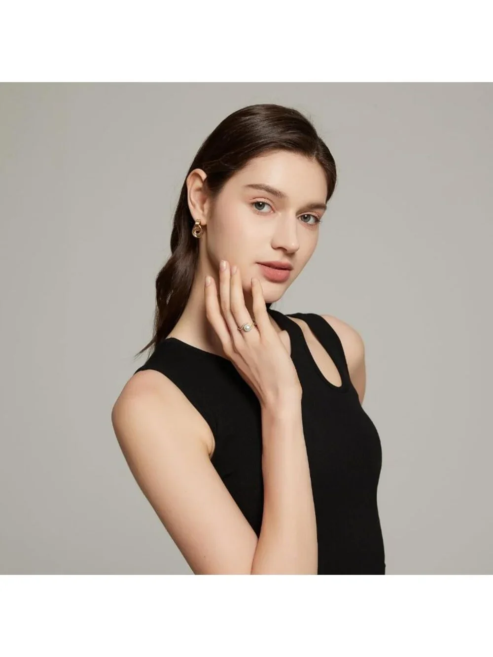 Elegant Gold Pearl Ring for Women | Adjustable Baroque Design | Chunky Statement